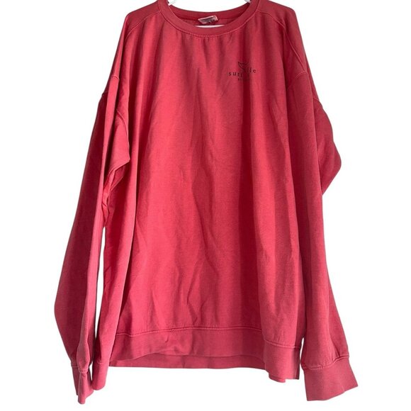 Beach Outfitters Surf Style Adult Sweatshirt Size 3XL Gulf Shores Coral Pink - Picture 1 of 6